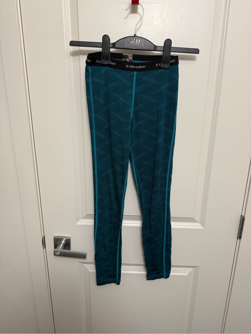 Icebreaker Merino 200 Kids/Youth Teal Base Layer Leggings - 12 y.o./152 cm